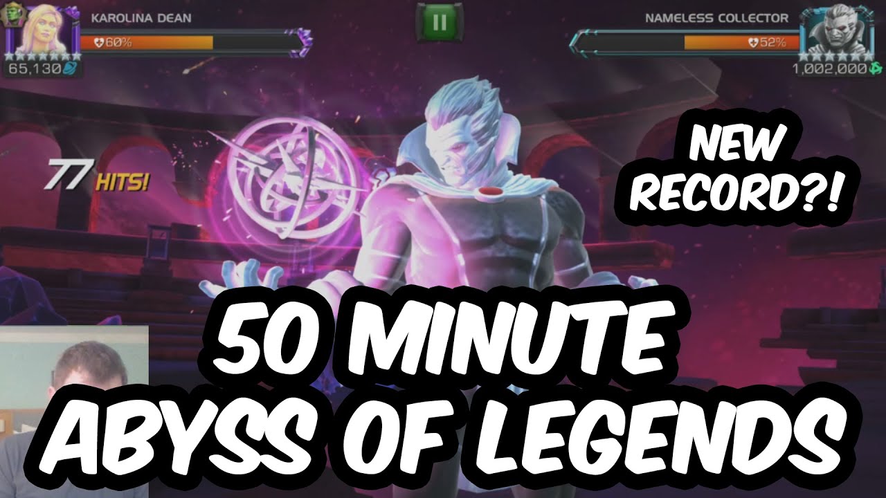 50 Minute Abyss Of Legends Speed Run - New Hotel Room Record Attempt - Marvel Contest of Champions
