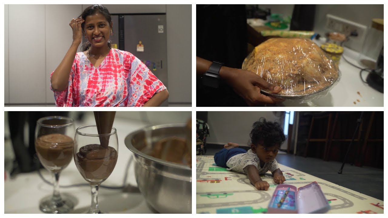 13 varieties of food - Planning and pre preparation for newly wed couple/Chocolate orange mousse