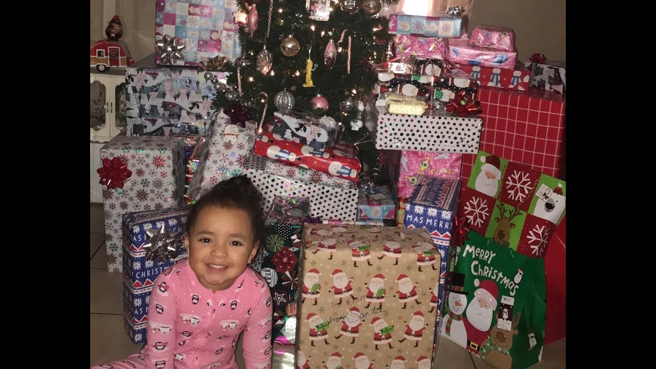 Christmas Morning 2017 Emma Opening Presents