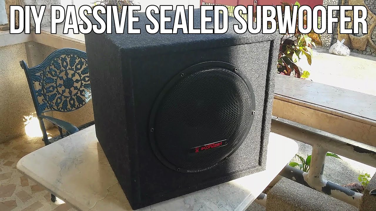 How To Build DIY Home Subwoofer (Passive + Sealed)