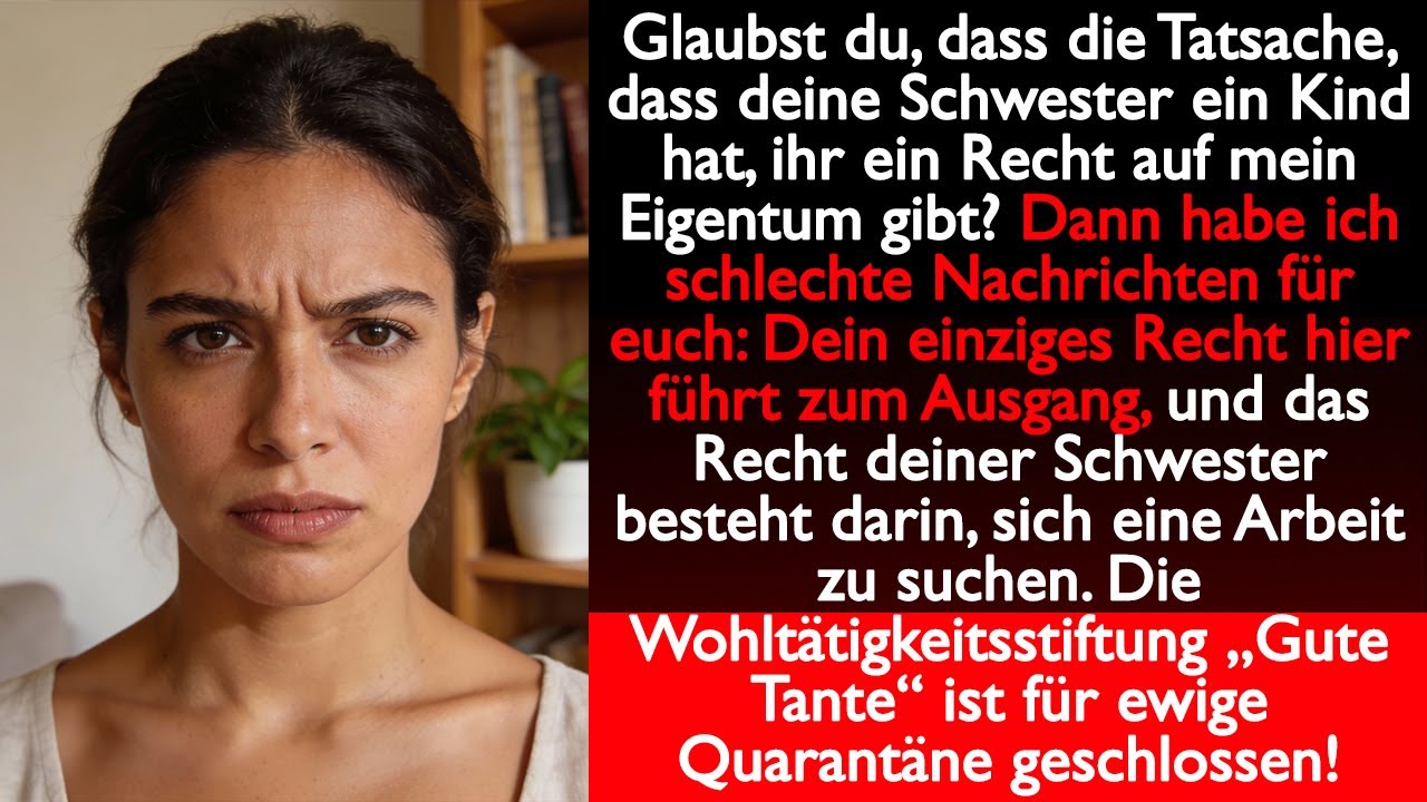 Glaubst du, dass die Tatsache, dass deine Schwester ein Kind hat, ihr ein Recht auf mein...?