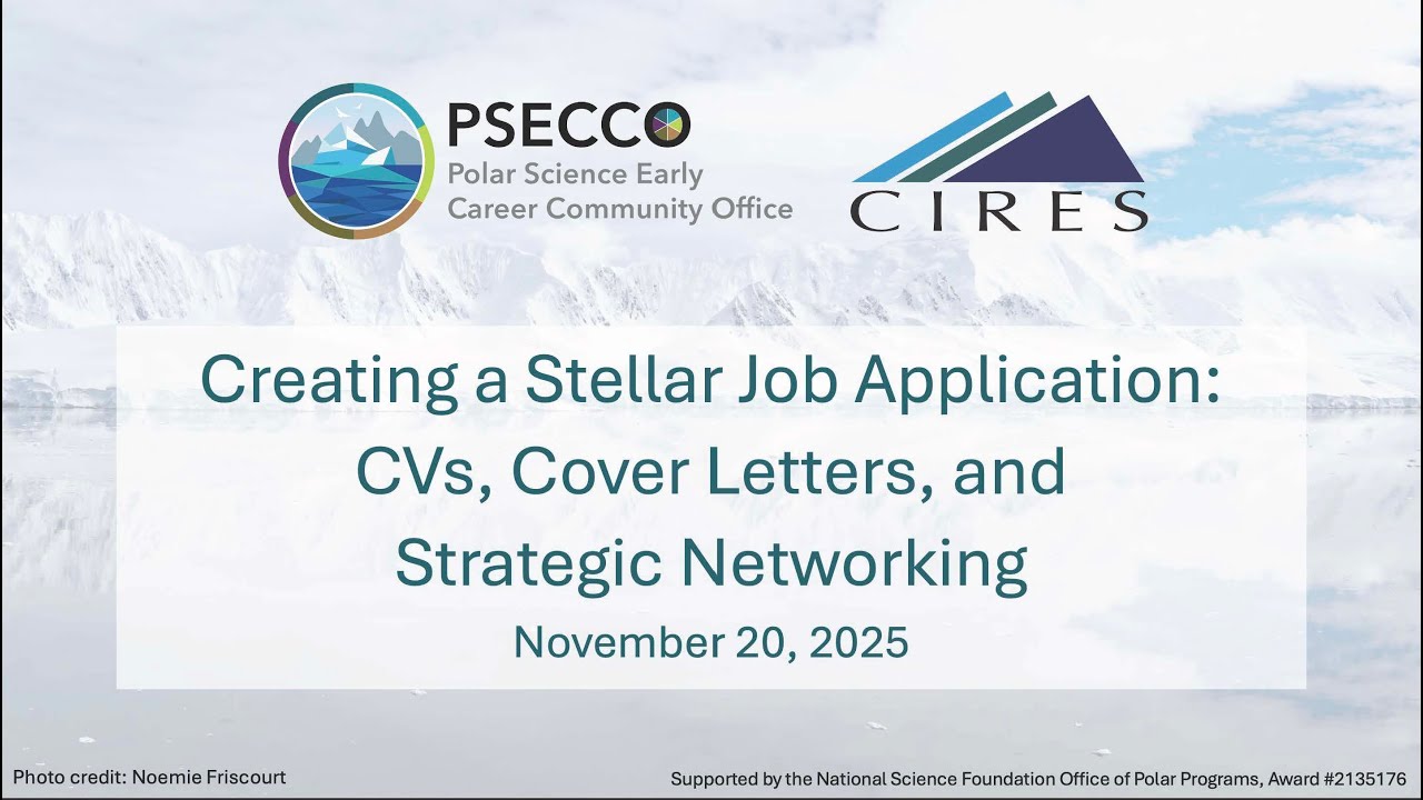 Creating a Stellar Job Application: CVs, Cover Letters, and Strategic Networking Webinar