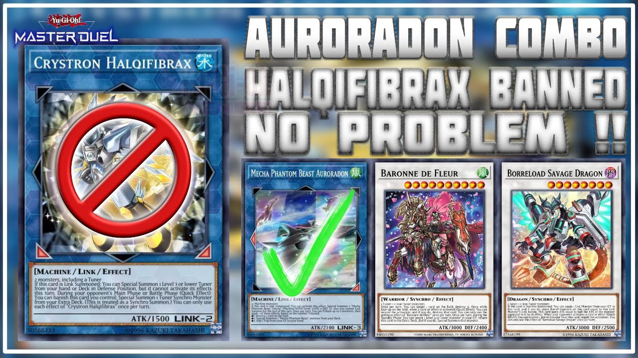 HALQIFIBRAX BANNED No Problem | AURORADON 1 CARD COMBO Without Halqifibrax | Yu-Gi-Oh! Master Duel