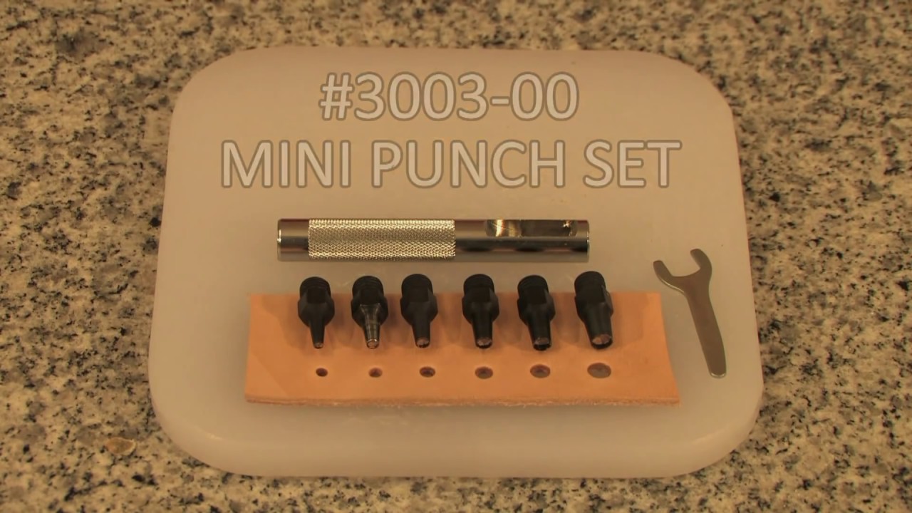 How To Use The Mini Punch Set on Leather