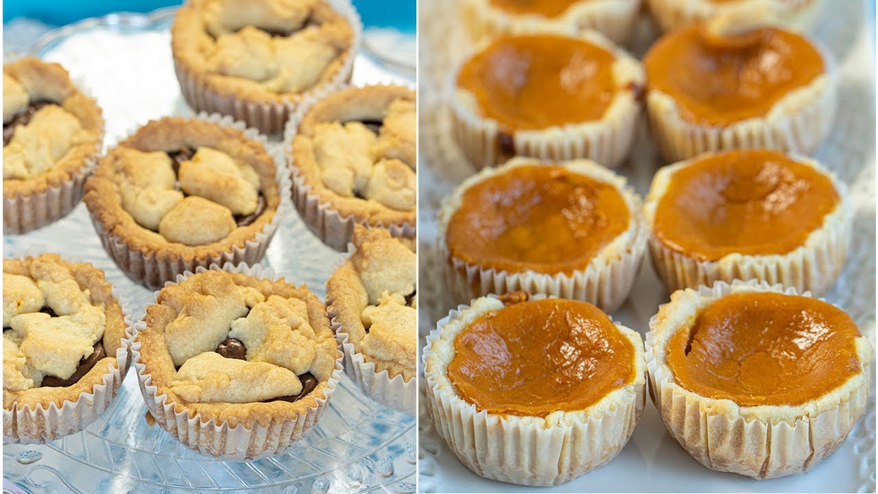 Mini Holiday Pies: Nutella & Pumpkin Filled