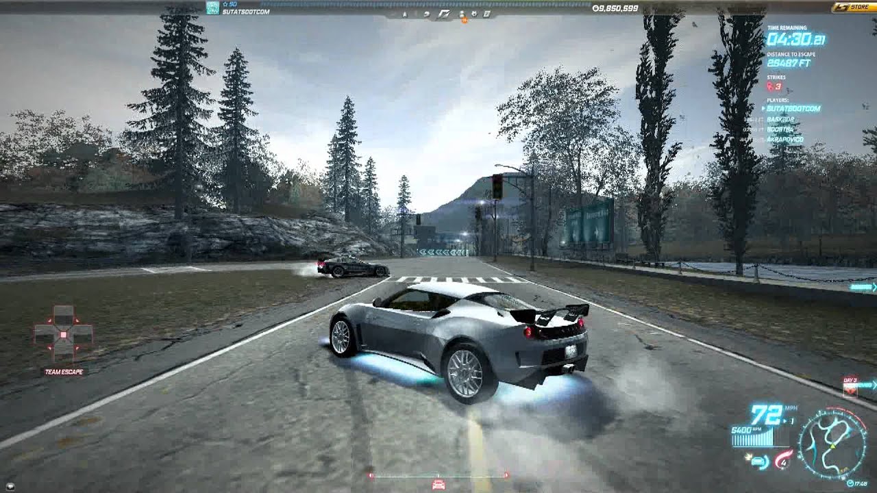Need For Speed World Team Escape Late Departure 4 minute breaker Lotus Evora Cop Edition