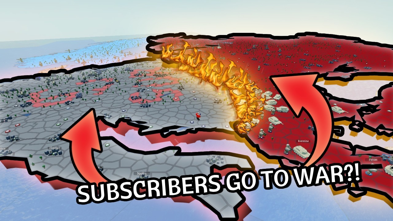 My Subscribers Started a World War 💀 | Conquer The World In Roblox