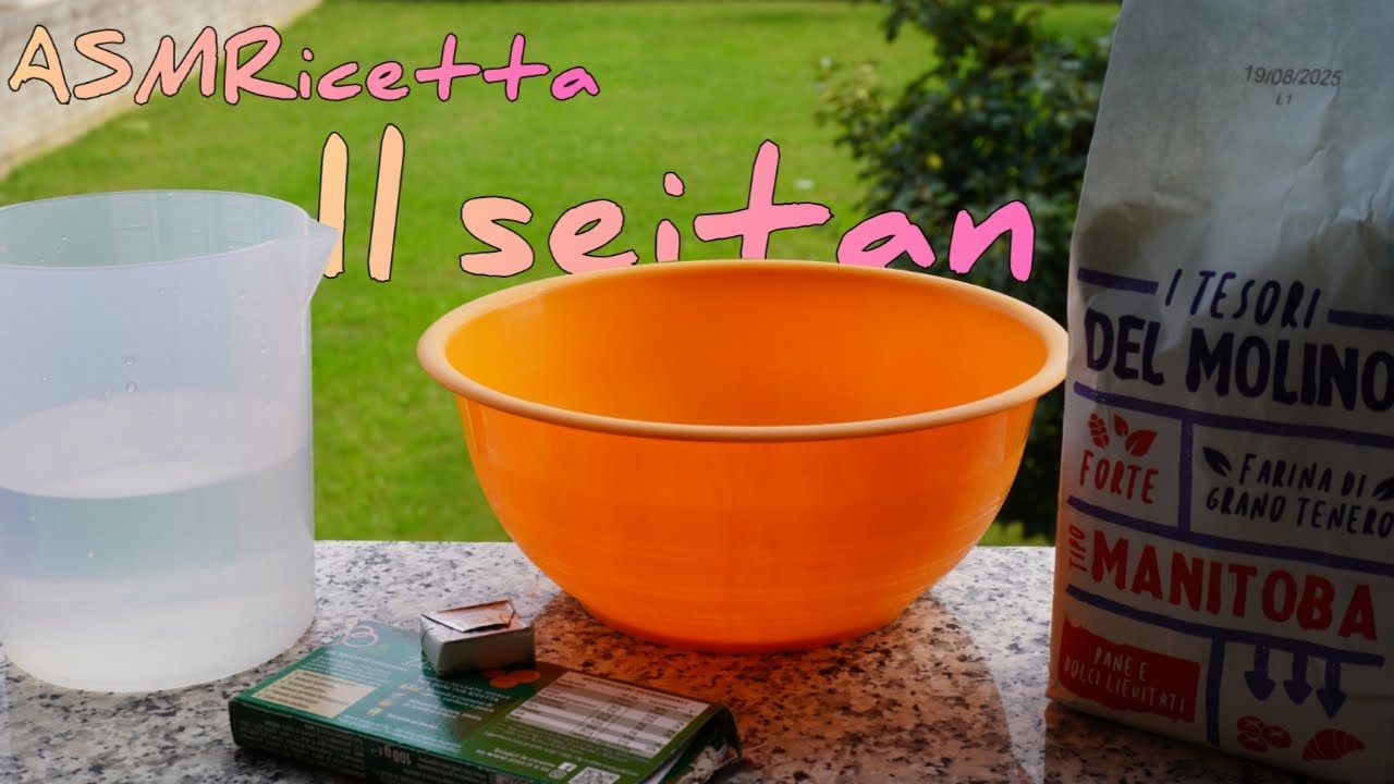 ASMRicetta: cuciniamo assieme il SEITAN - Bubble ASMR 4K