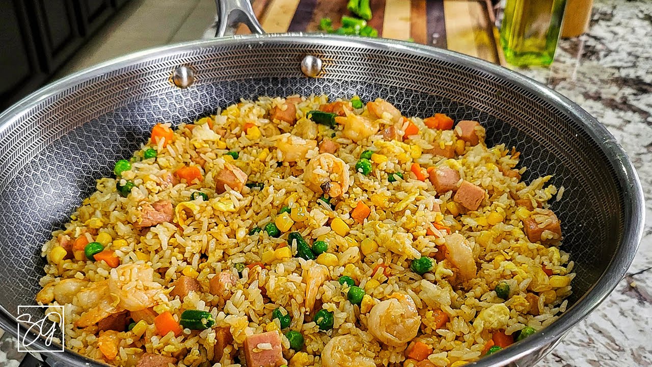 Как приготовить лучший в мире жареный рис с креветками!