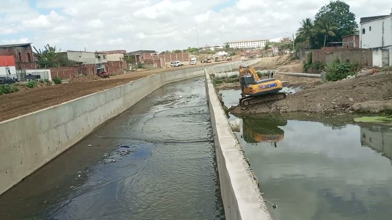 As obras voltaram, canal de bodocongo campina grande pb.