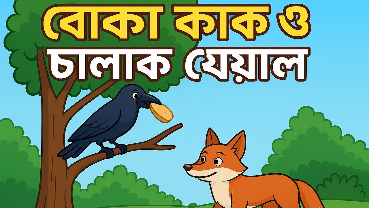 ।। বোকা কাক ও চালাক শেয়াল ।। BOKA KAK O CHALAK SEYAL ।। ছোটোদের মজার গল্প।। ANIMALS STORY ।।