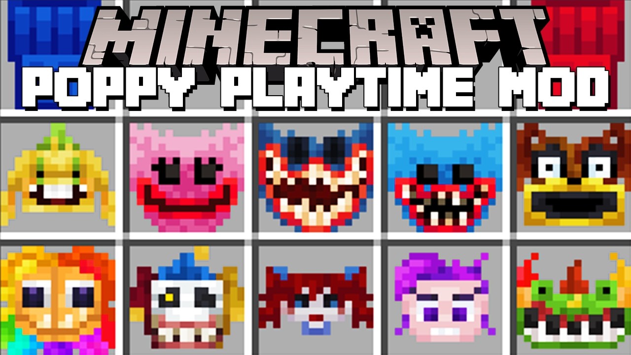 Minecraft POPPY PLAYTIME MOD / NIGHTMARE HUGGY, KISSY MISSY, CATNAP AND MORE! (Minecraft Mods)