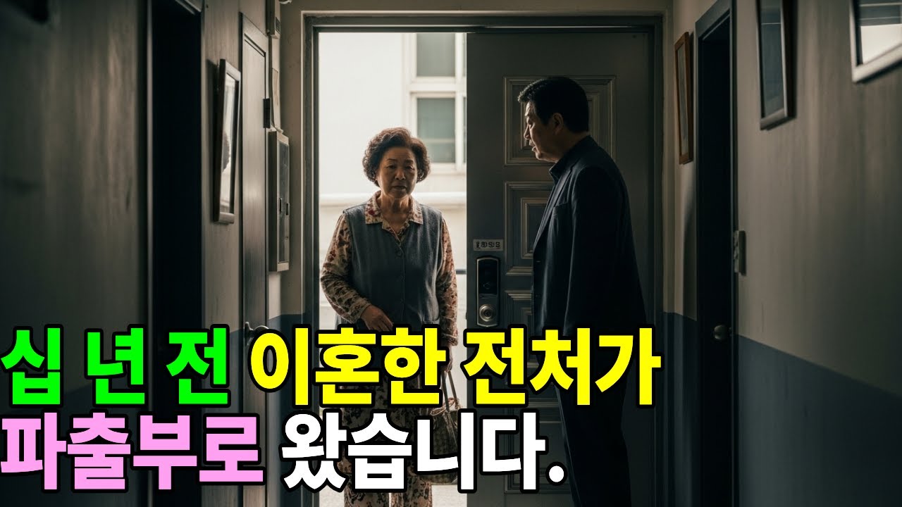 십 년 전 이혼한 전처가 파출부로 왔습니다.