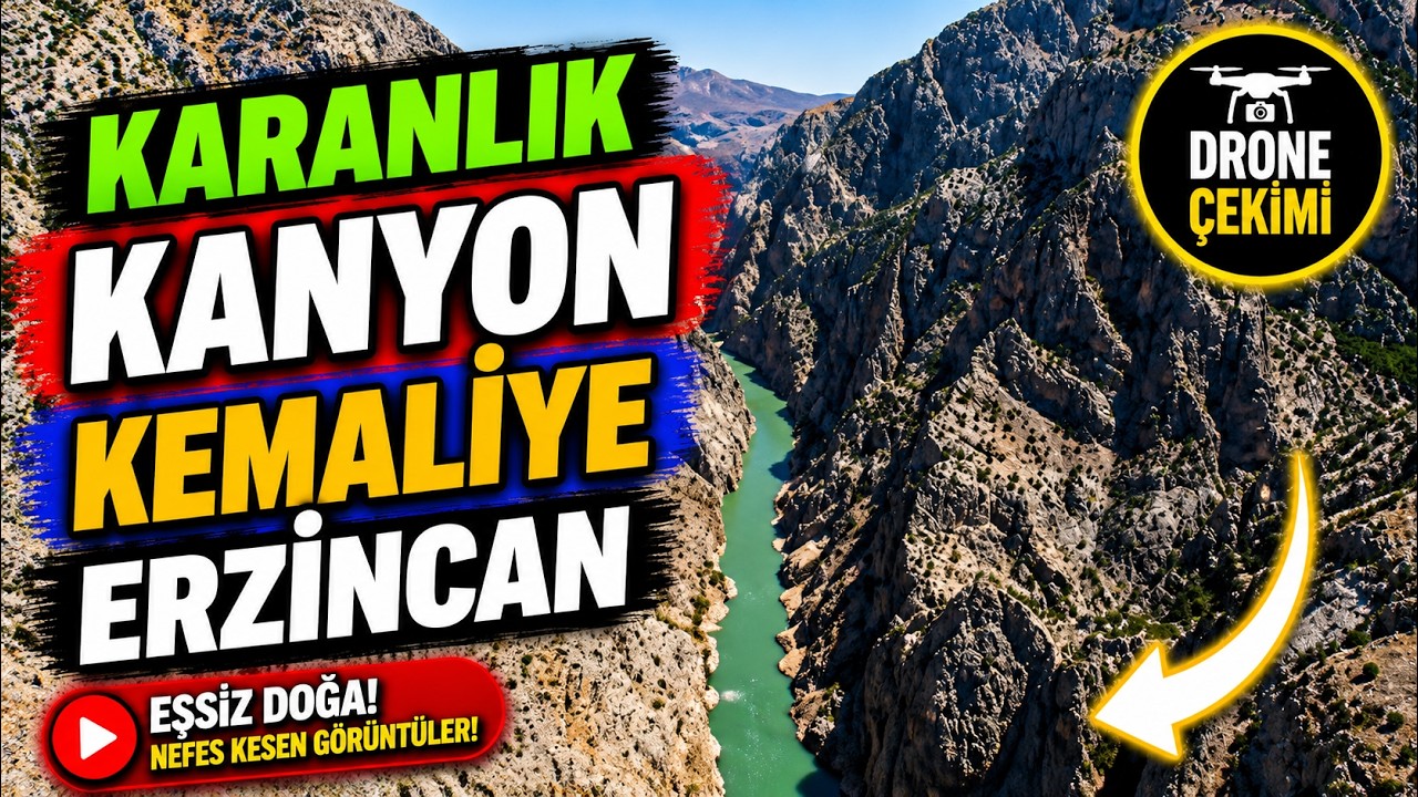 KEMALİYE KARANLIK KANYON DRONE ÇEKİMİ (DJİ MAVİC AİR-2 )