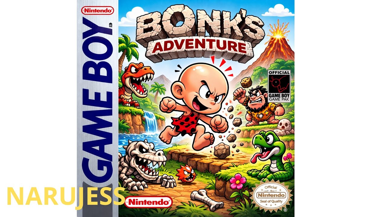 Bonk's Adventure - Game Boy (let's play FR)