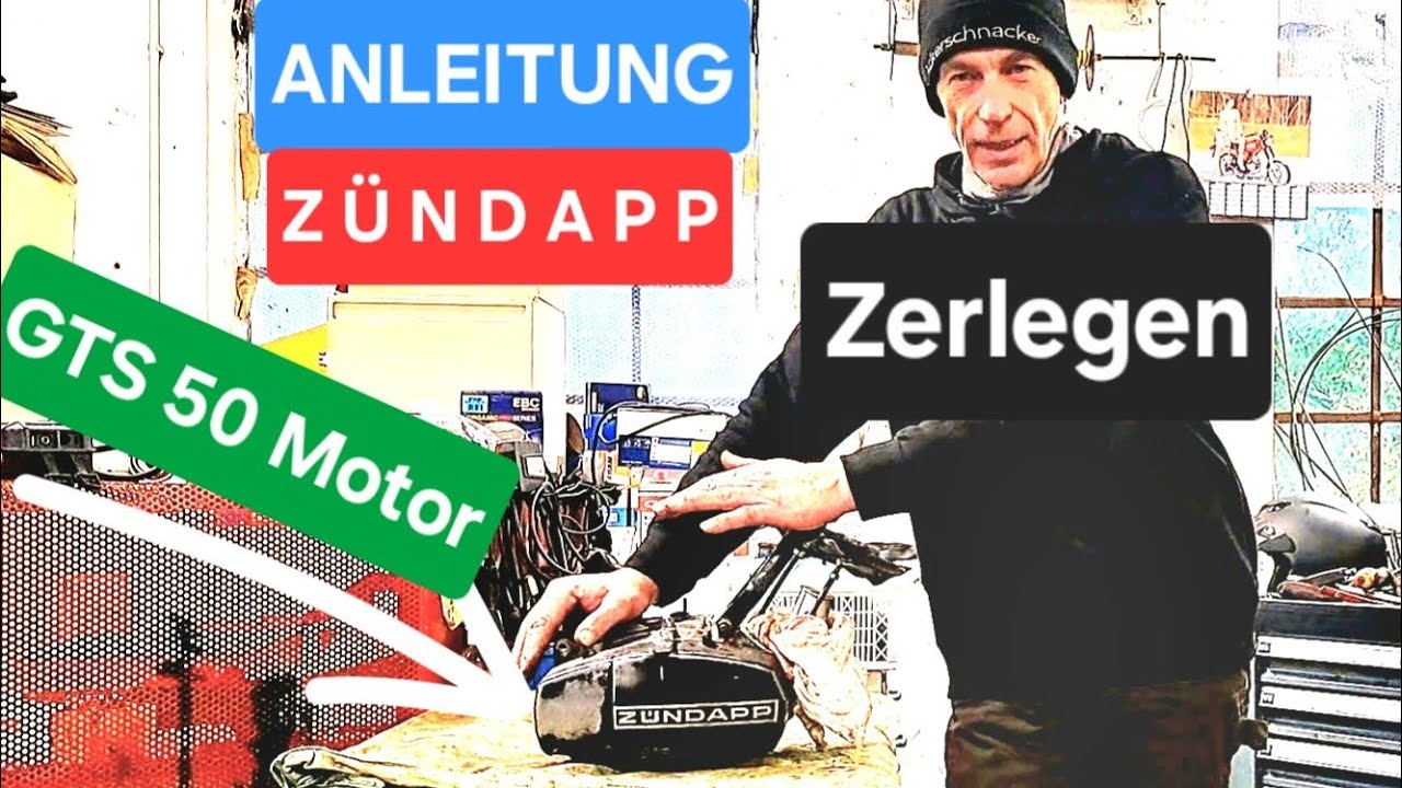 Z&Uuml;NDAPP GTS 4 Gang Motor zerlegen zur Revision TEIL1/2 #2stroke