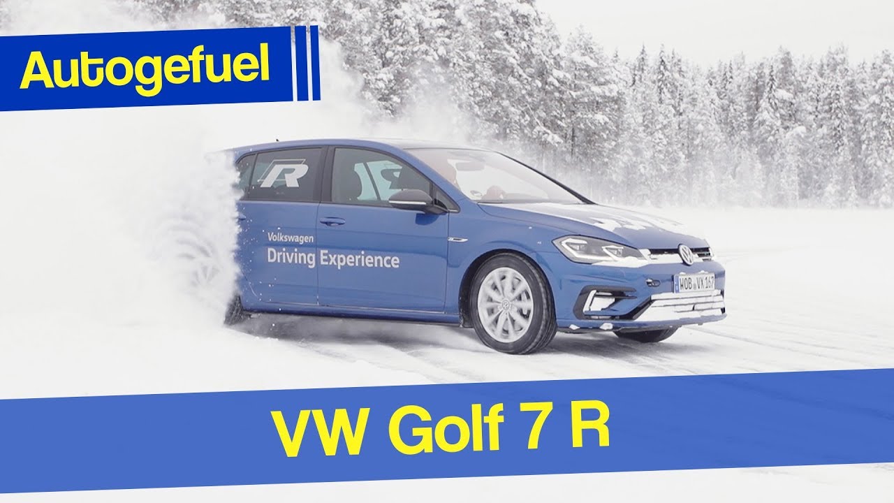 Volkswagen Golf R 7.5 ice drift REVIEW - Autogefuel