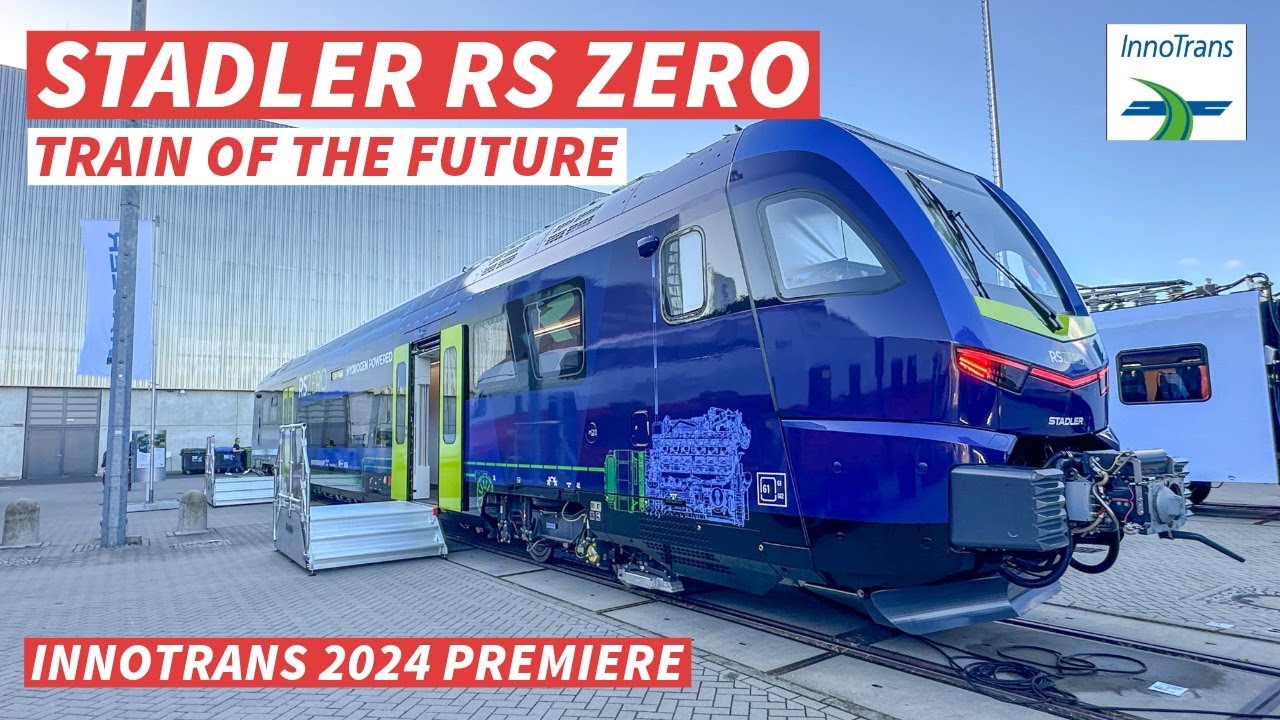 【4K】Stadler RS Zero: будущее экологически чистых поездов, представленное на InnoTrans 2024