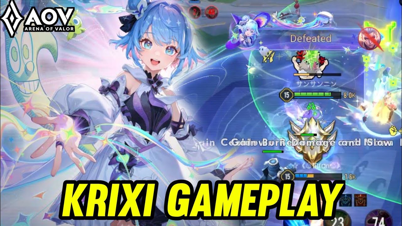 AOV : KRIXI GAMEPLAY | IN MID LANE - ARENA OF VALOR LIÊNQUÂNMOBILE ROV
