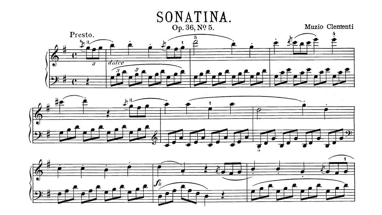 Clementi: Sonatina in G Major Op. 36 No. 5 - Robert Veyron-Lacroix, 1960 - MHS 757