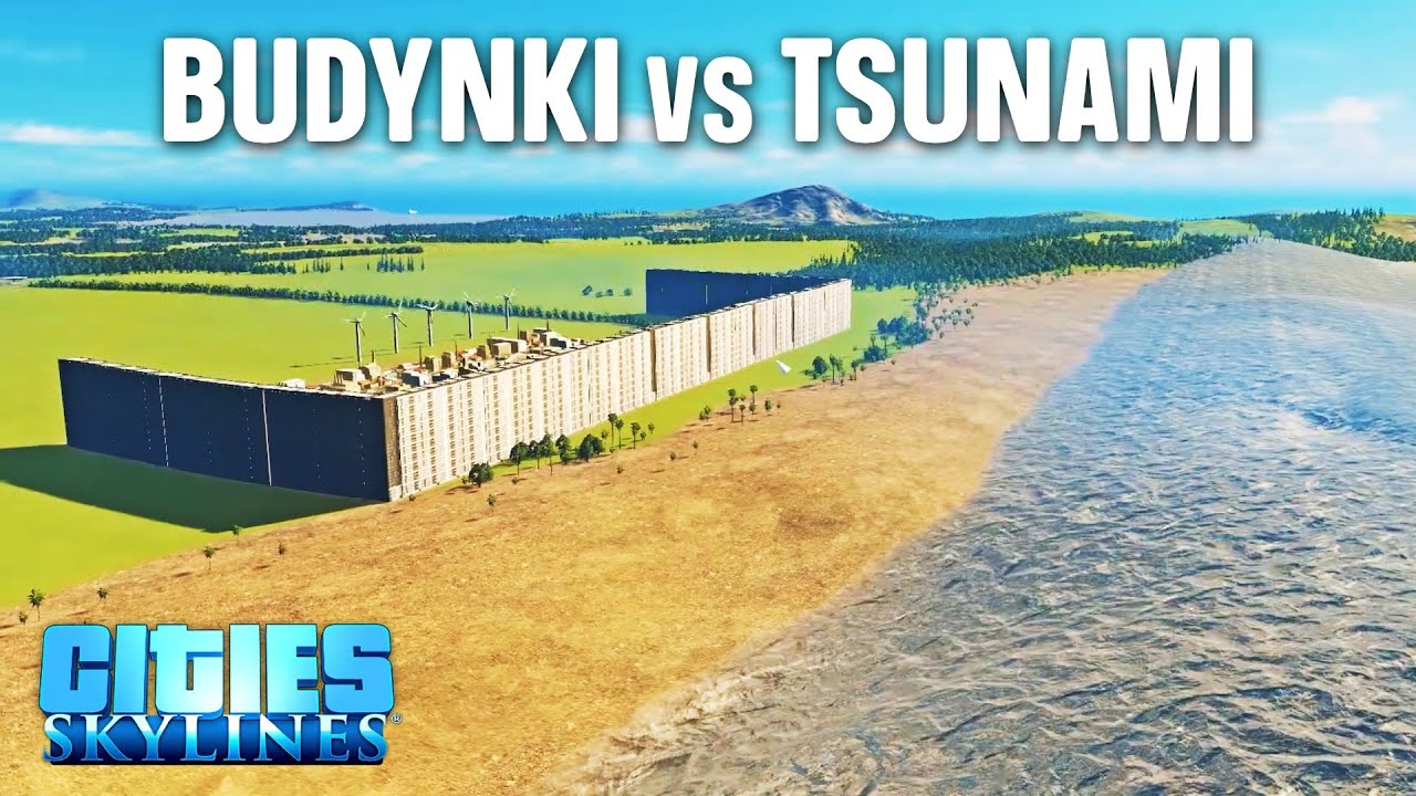Czy budynki zatrzymają tsunami w Cities: Skylines?