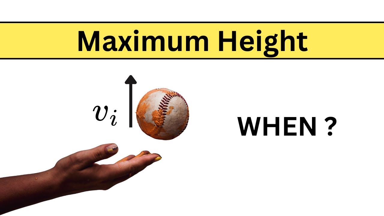 Projectile Motion Problem | How to Calculate for the Maximum Height!