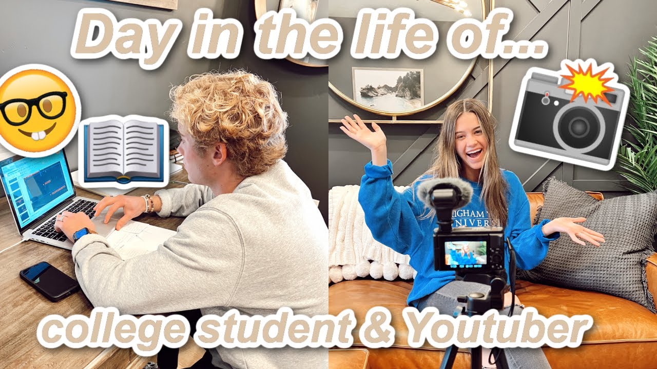 Day in the life of College Student and Youtuber | VLOGMAS day 6| Alyssa & Dallin
