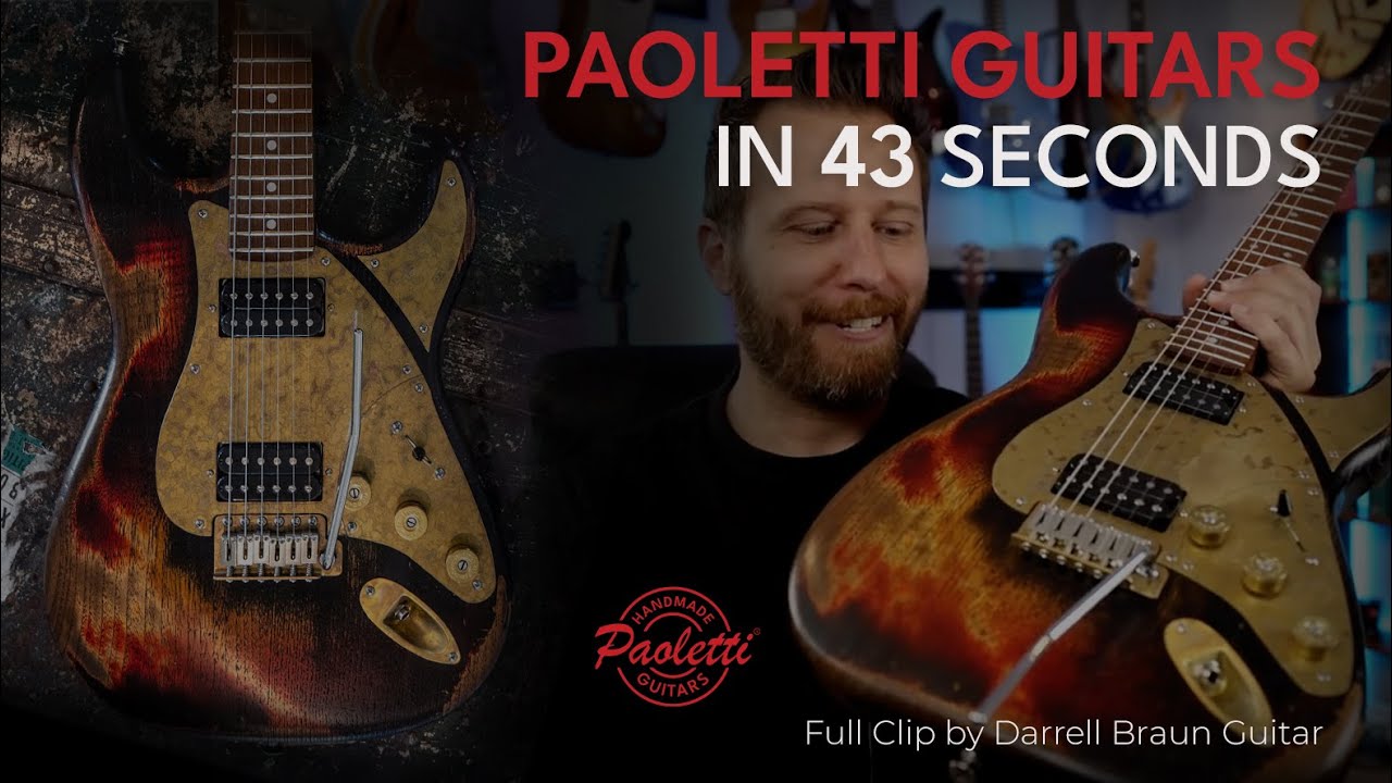 Paoletti Guitars explained in 43 seconds - (Part of a Full clip by Darrell Braun)