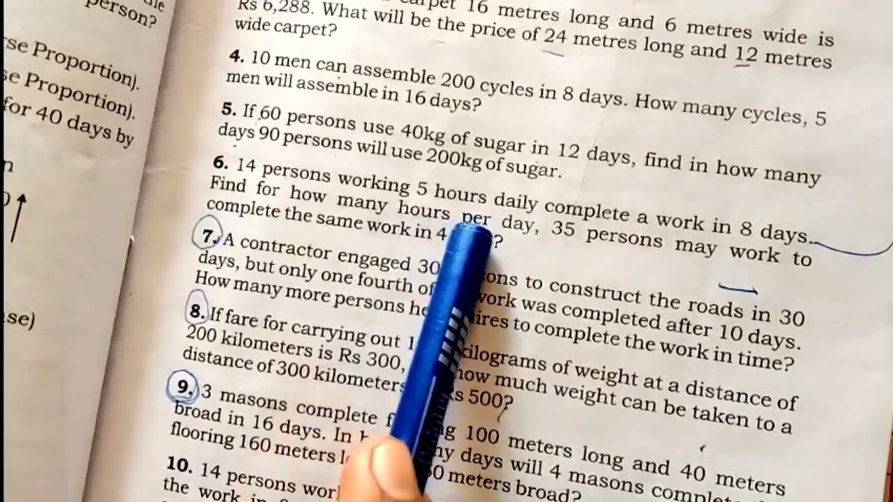 Unit 4 Question no 5,6 Sindh Board 8th class Methematics Exercise 4.1