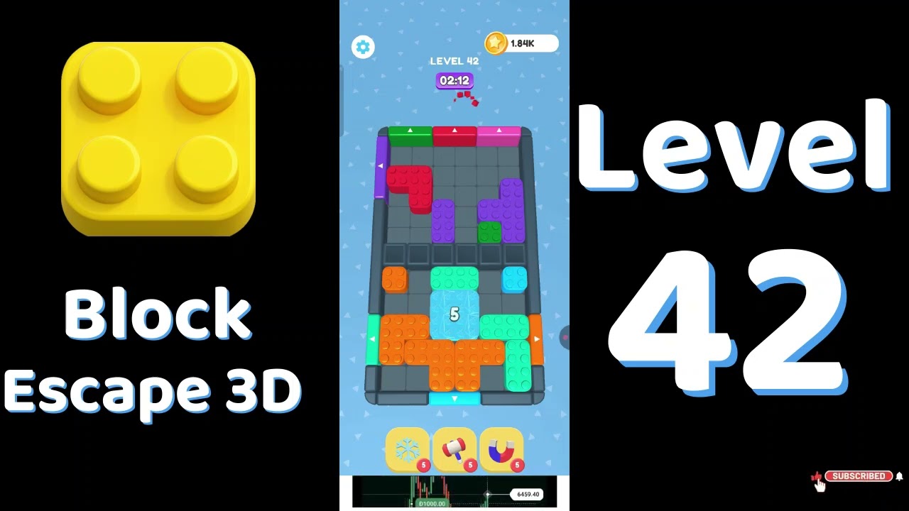 Block Escape 3D Level 42 Walkthrough 🧱🚪 | Easy Puzzle Escape Solution | Go Answer