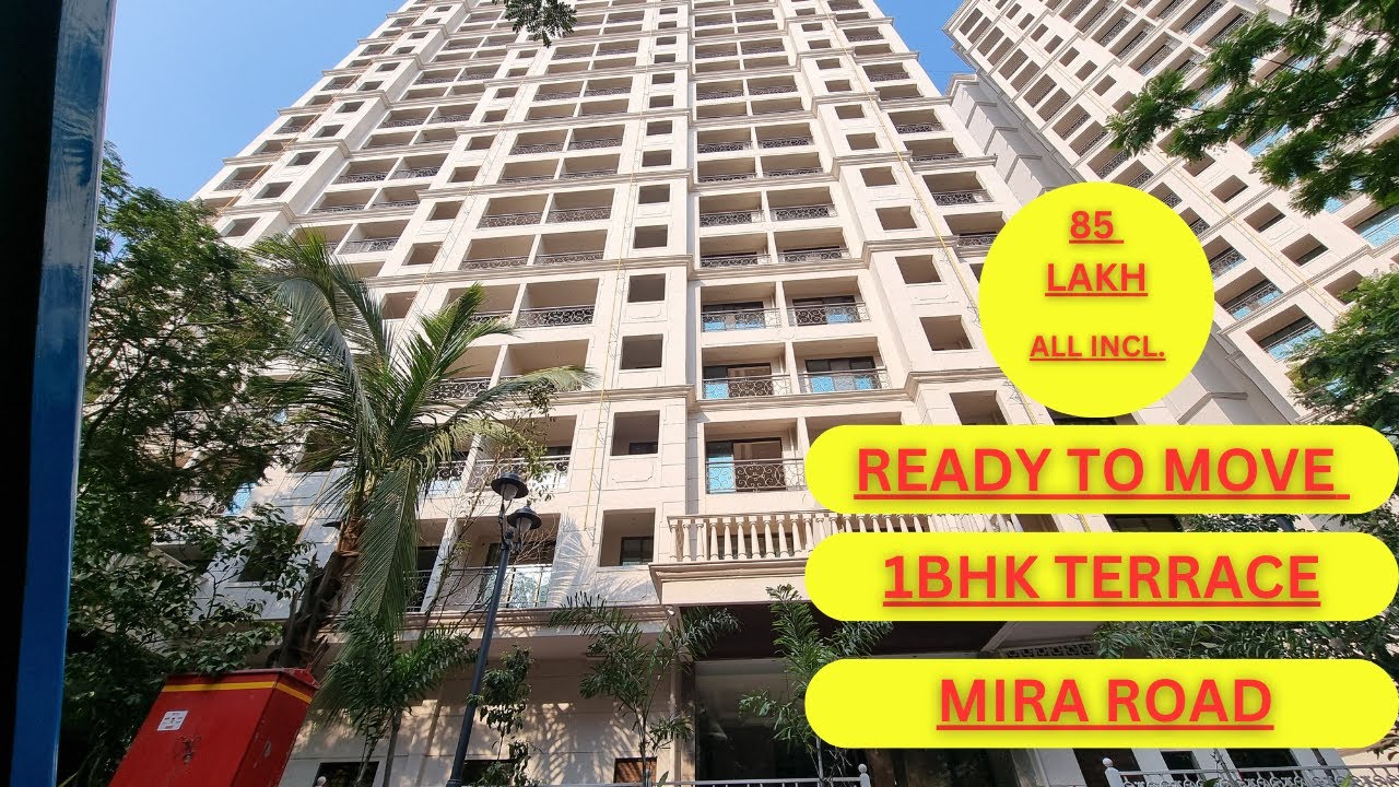 READY TO MOVE| IN MIRA ROAD| 1BHK TERRACE FLAT FOR SALE| WITH ALL AMENITIES@ 85 ALL IN