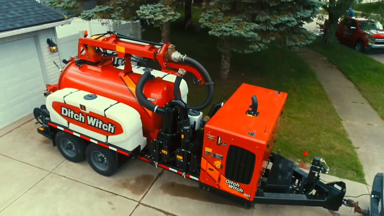Ditch Witch Vacuum Excavator  [ Model HX 50 ] Most Amazing Machine Trench Dig Around Utilities