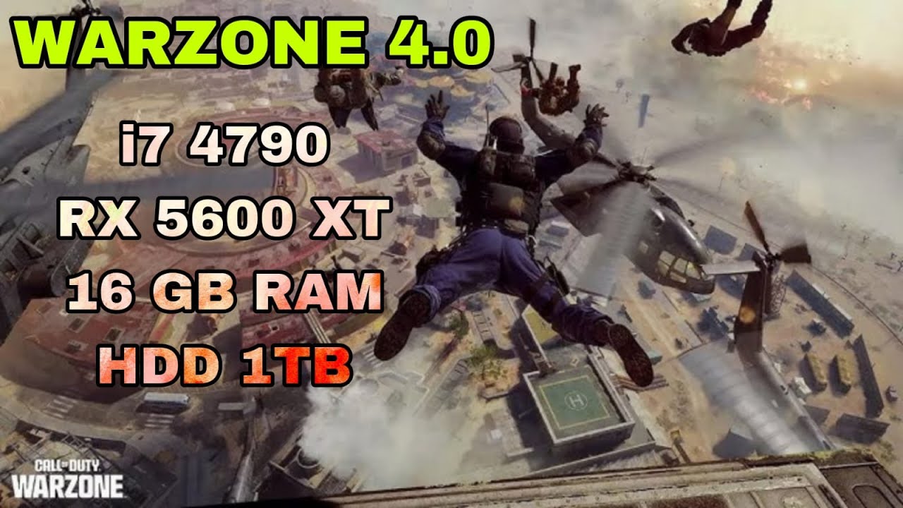 👉 WARZONE  4.0 | i7 4790 | RX 5600 XT | 16GB RAM | HDD 1TB - BENCHMARK | PRUEBA DE RENDIMIENTO