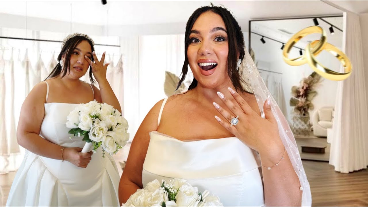 J’ESSAYE DES ROBES DE MARIÉE GRANDE TAILLE !
