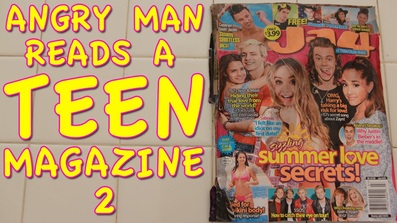 Angry Man Reads a Teen Magazine 2