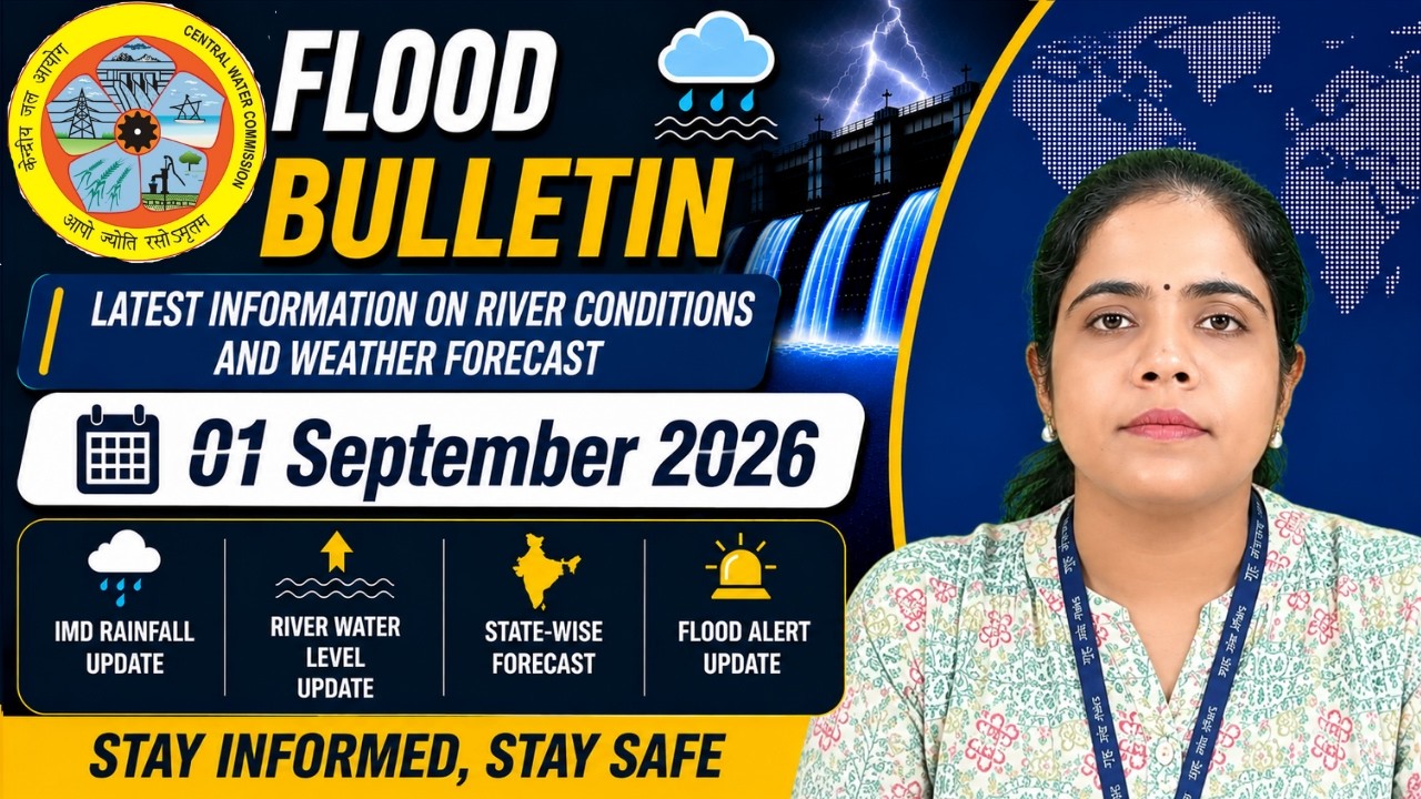 Flood Bulletin September 1, 2026 | Flood Alert in 10 States | CWC-IMD Weather & Flood Update