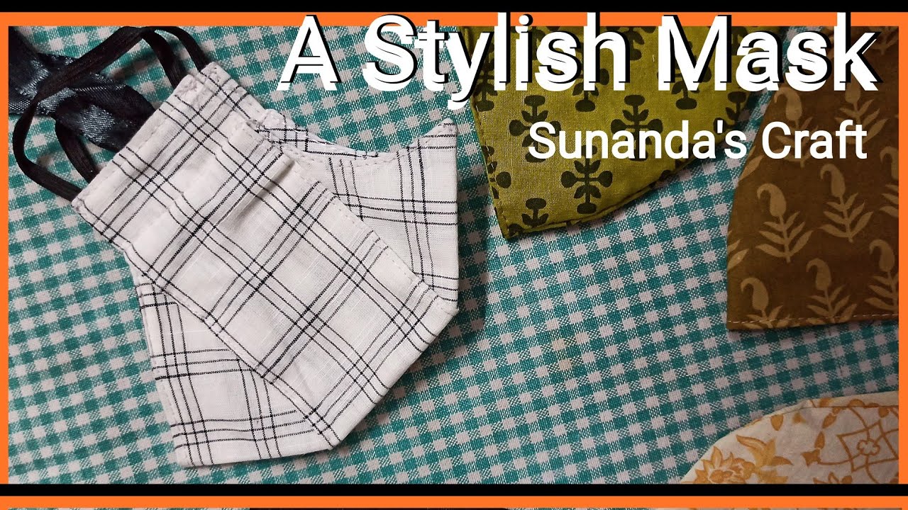#Fabricmask #Fabricmaskpattern A Stylish Fabric Mask tutorial