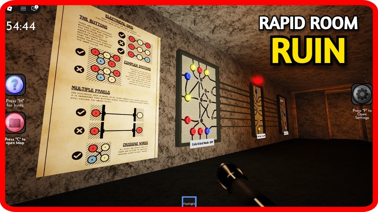 Roblox Terminal [Escape Room] RUIN Rapid Room Walkthrough (English)