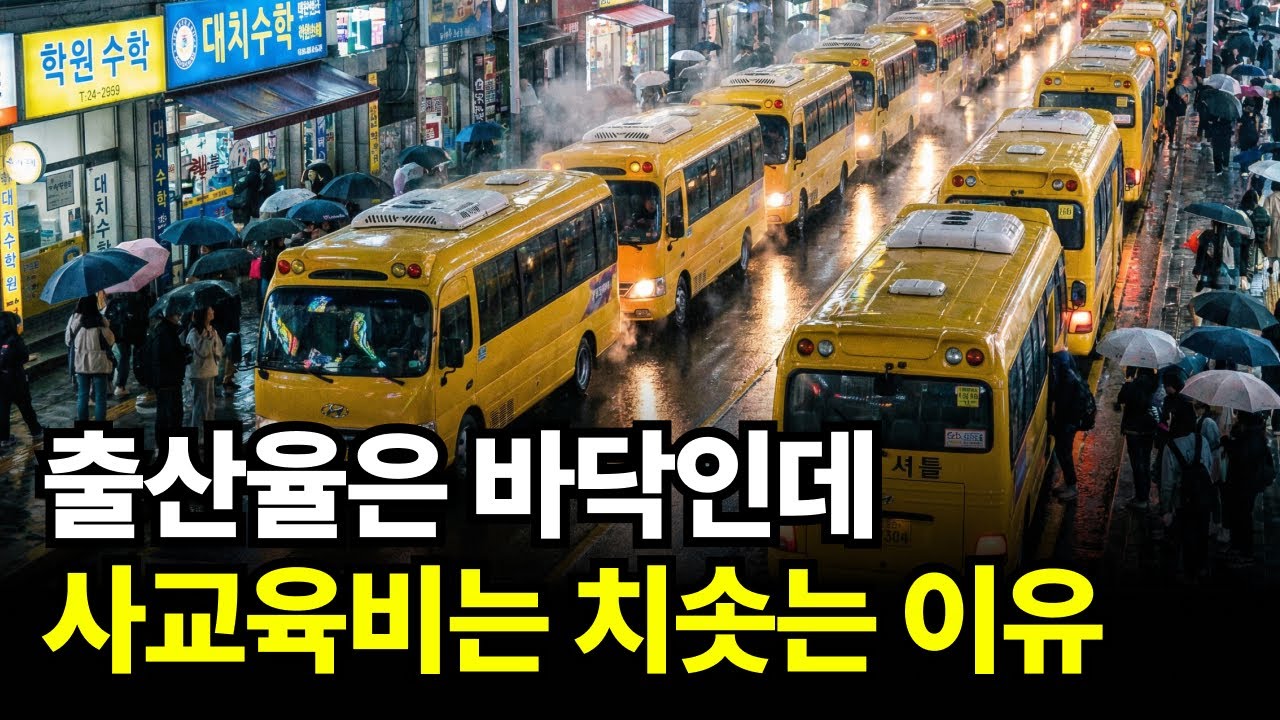 출산율은 세계 꼴찌인데 학원비는 폭등하는 소름돋는 이유