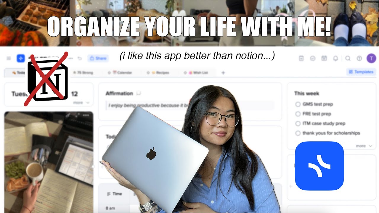 how to organize your entire life with one app 🗂 | using xTiles as a busy uni student