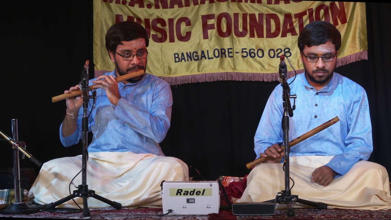 M A NARASIMHACHAR MUSIC FOUNDATION (R) PRESENTS: Vid Heramb & Vid Hemanth Flute Recital