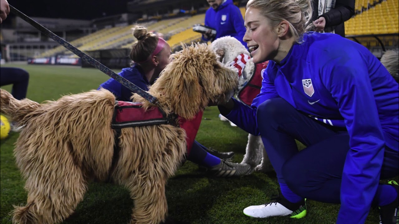 When puppies meet USWNT
