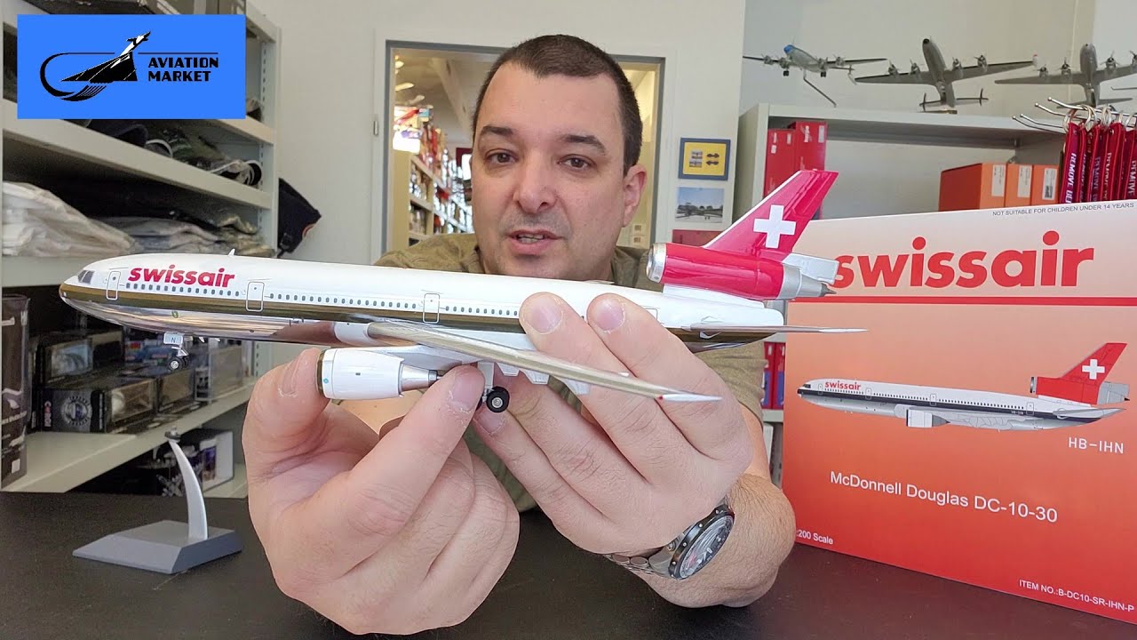 Die klassische DC-10-30 der Swissair HB-IHN von Inflight im Massstab 1:200