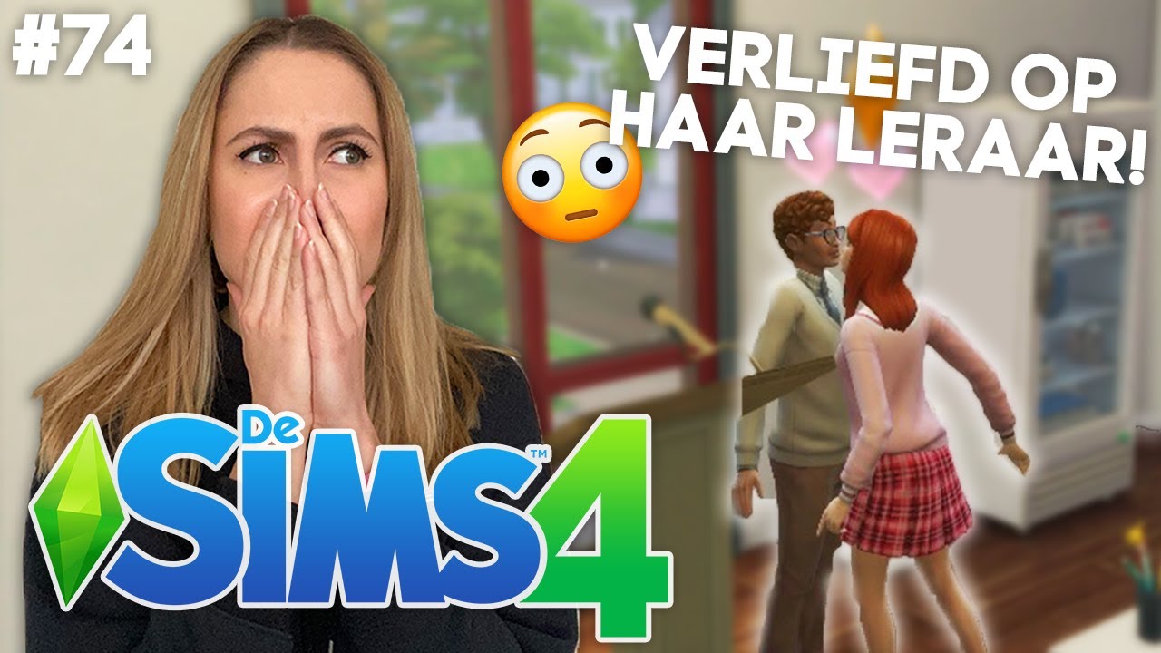 TIENER MEISJE ZOENT MET HAAR LERAAR! 😱 - De Sims 4 - Deel 74