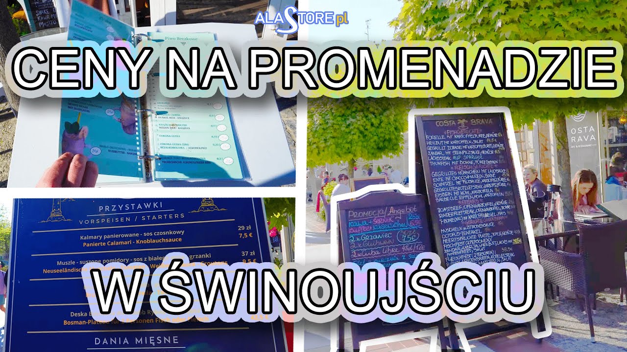 Czytamy menu lokali - Promenada w Świnoujściu. Czy jest DROGO?