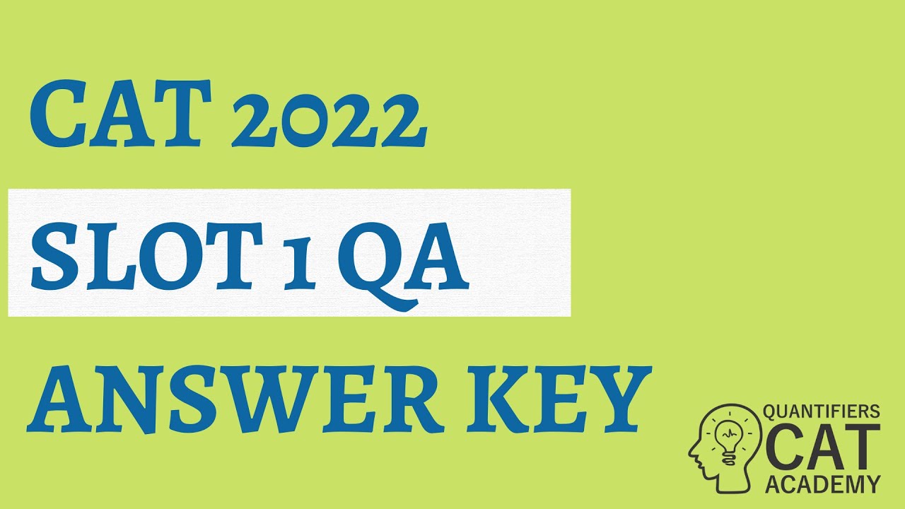 CAT 2022 - Slot 1 answer keys #cat2022  #catexam #CATslot1 #CATanswerkeys