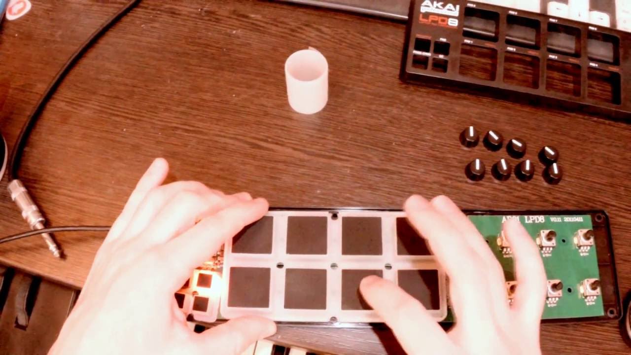 Akai LPD8 чувствительность пэдов (решение проблемы)