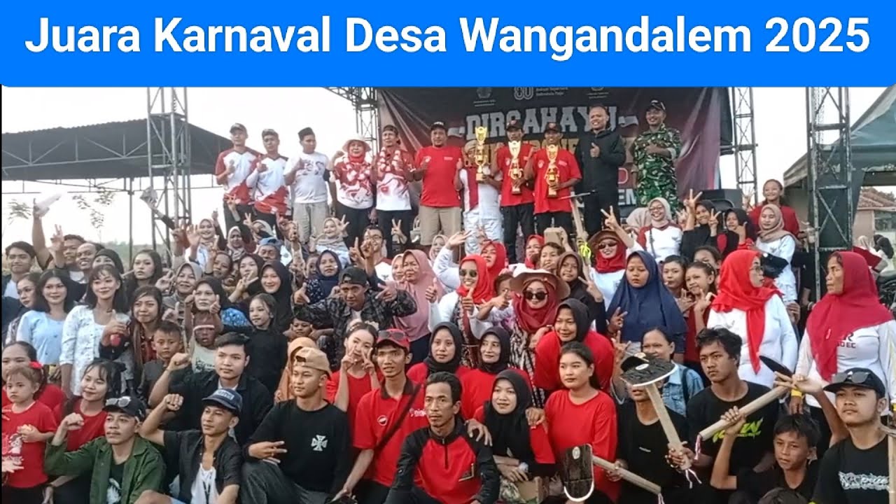 Penetapan Juara Karnaval Desa Wangandalem 2025 (HUT RI KE 80)