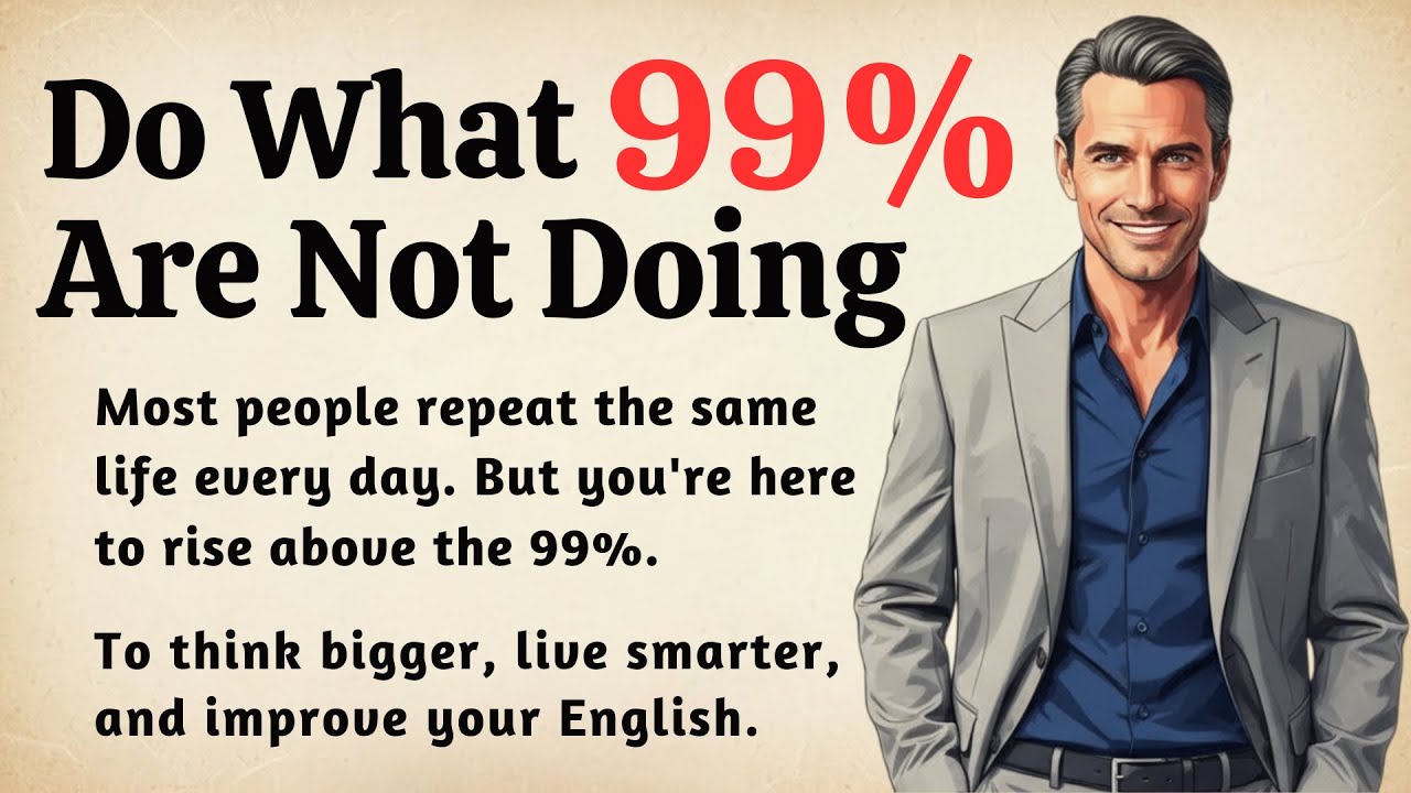 Do What 99% are Not doing || Graded Reader || Improve Your English Fluency ✅️