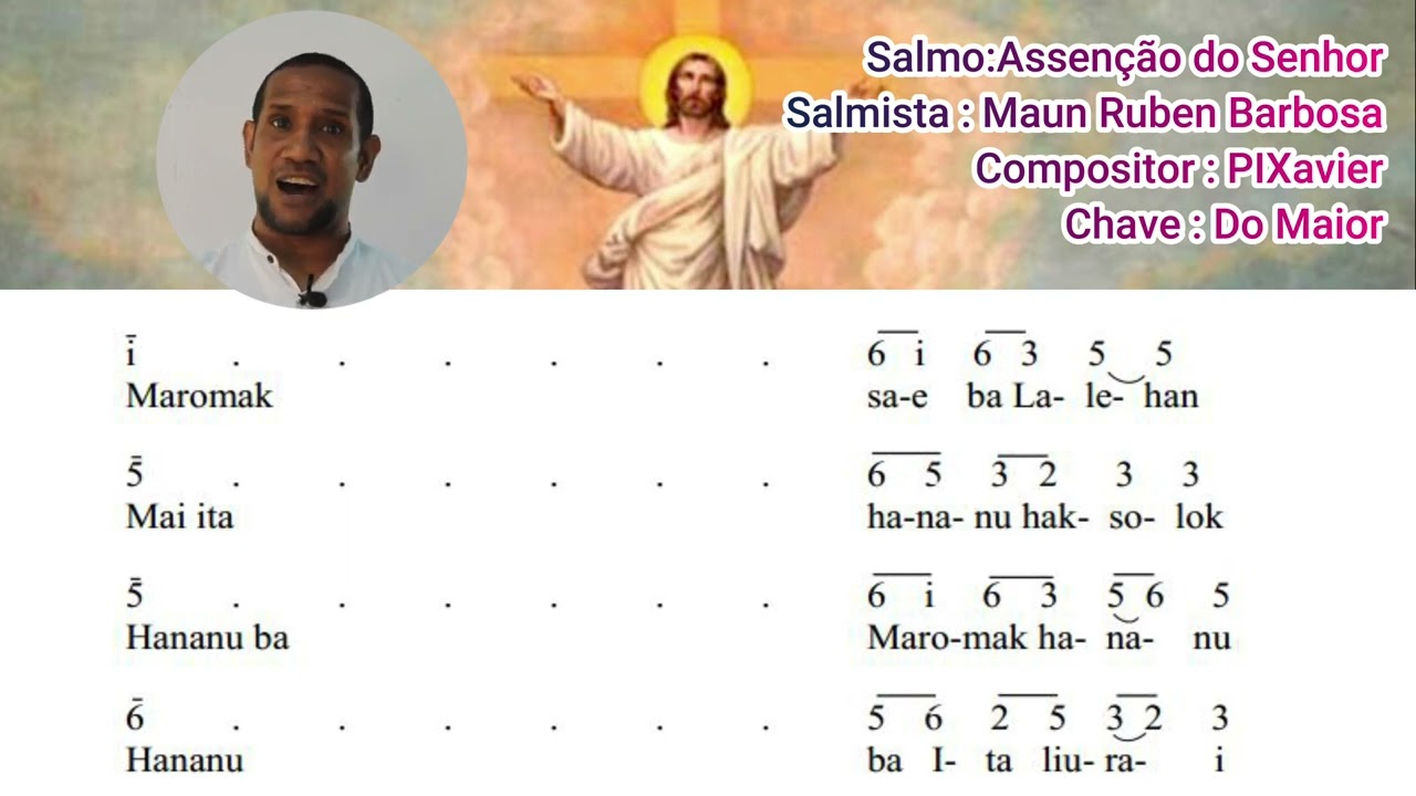 Salmo Resposorial Ascenção do Senhor, (Letras)